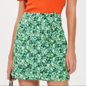 NWOT Topshop Meadow Ruffle Miniskirt